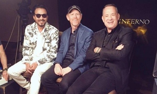 इरफ़ान के साथ रॉन हॉवर्ड और टॉम हैंक्स Irrfan Khan With Tom Hanks