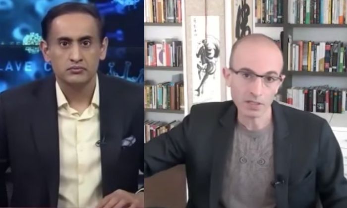 Yuval Noah Harari In Conversation With Rahul Kanwal | India Today e Conclave (You Tube Screen Grab)