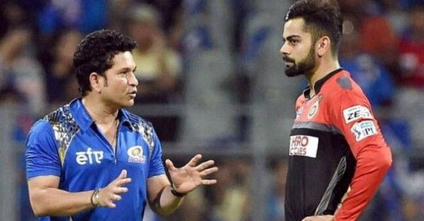 सचिन तेंडुलकर और विराट कोहली आईपीएल में. फोटो: PTI Sachin Virat