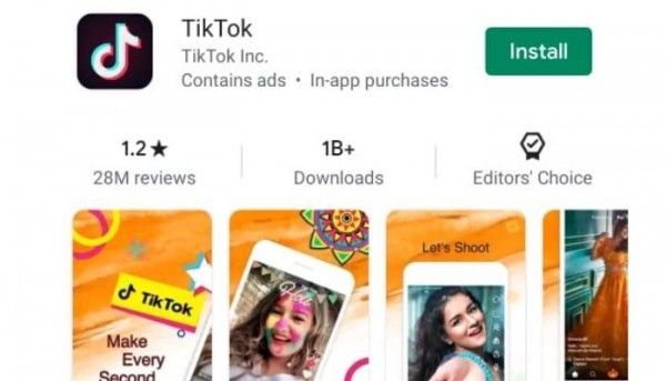 टिकटॉक की रेटिंग 1.2 पर पहुंच गई है.