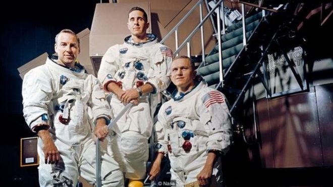 फ्रैंक बोरमैन, जिम लॉवेल और बिल एंडर्स (तस्वीर साभार NASA)