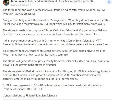 Quora Answer Shivaji