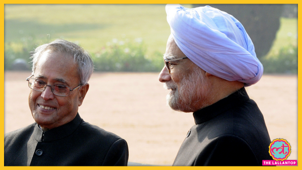 Pranab Mukherjee With Manmohan Singh