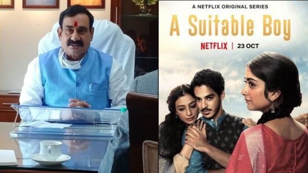 Netflix पर आई डायरेक्टर मीरा नायर की वेब सीरीज ‘A Suitable Boy’ को लेकर एमपी में केस दर्ज किया गया है. मध्य प्रदेश के गृहमंत्री नरोत्तम मिश्रा (बाएं) ने इसकी जानकारी दी. 