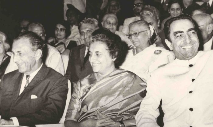 टाटा, भाभा और इंदिरा. (तस्वीर: NCPA आर्काइव्स)