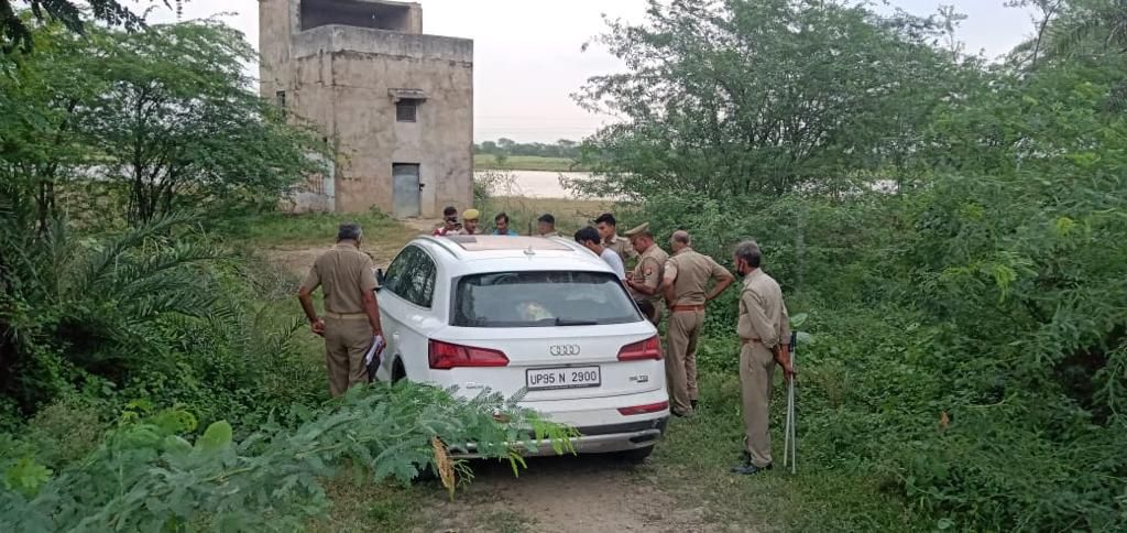 घटनास्थल पर मिली इंद्रकांत की गाड़ी