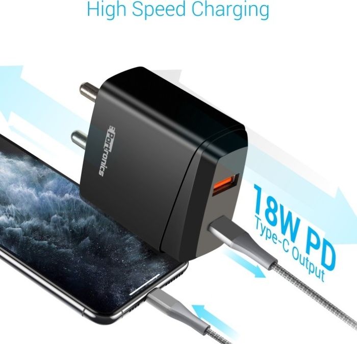 Portronics चार्जर और केबल काफ़ी सस्ते हैं मगर हाई पावर यूसेज के लिए अच्छी क्वालिटी की केबल लें. Portronics Charger 700