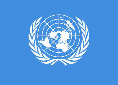 UNESCO संयुक्त राष्ट्र (UN) की एजेंसी है. फोटो में UN का झंडा. wikimedia