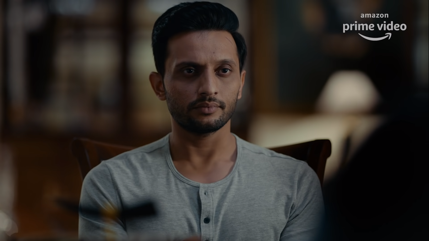 छात्र नेता शिवा शेखर के रोल में मोहम्मद ज़ीशान अयूब. ये किरदार कई मायनों में कन्हैया कुमार से प्रेरित लगता है. 