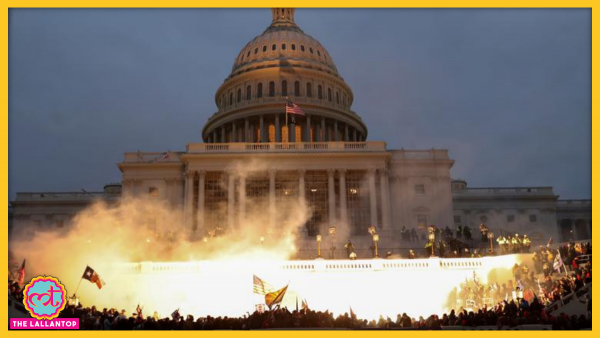 An Explosion Caused By A Police Munition At The Capitol Building Reuters