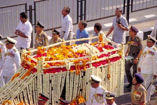 इंदिरा गांधी की अंतिम यात्रा