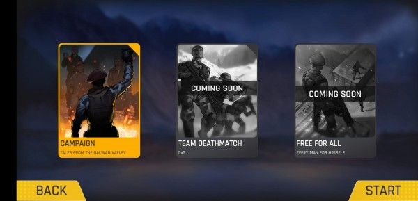 Faug Gaming Modes