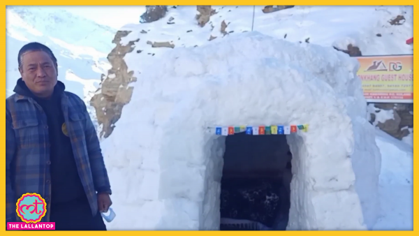 रिगजिन सेमफल हायेरपा अपने इग्लू के साथ Igloo