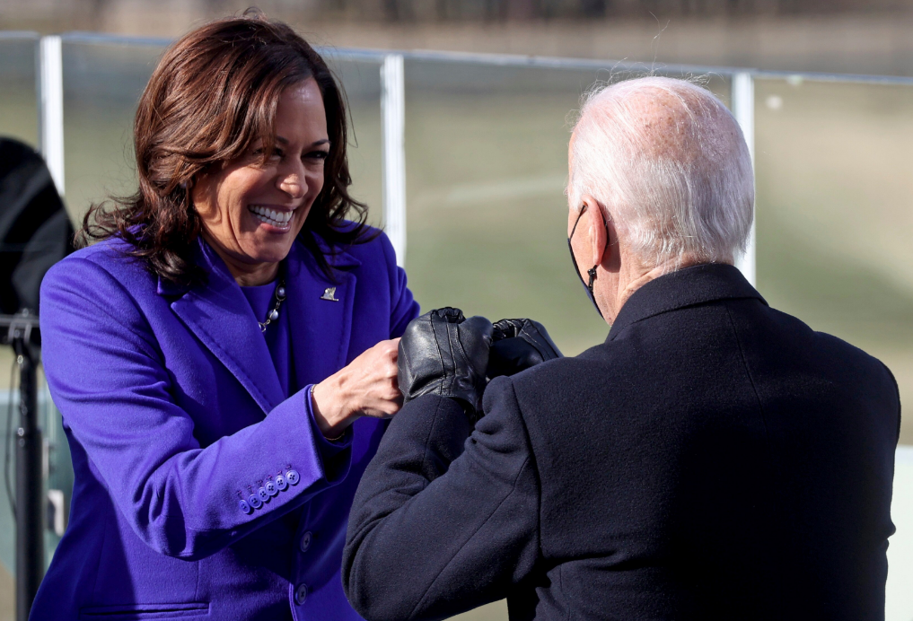 Joe Biden And Kamala Harris During Inaguration Ceremony Ap:pti