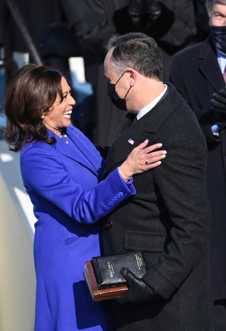 Kamala Harris With Her Husband Inaguration Ceremony Ap:pti