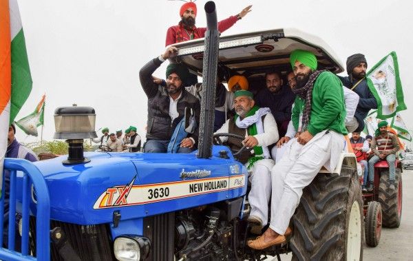 Farmers Tractor Rally Against Farm Laws