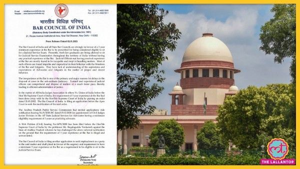 बार काउंसिल ऑफ इंडिया ने अपनी प्रेस रिलीज में बताया है कि सीधे चुन कर आए जजों को न्यायिक प्रक्रिया की व्यावहारिक समझ नहीं होती. Sale(758)