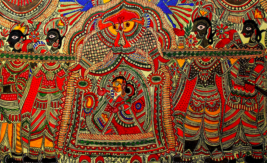 मधुबनी पेंटिंग में राम और सीता की छवि जितने रंगों में मौजूद है, शायद ही कहीं और हो (सांकेतिक तस्वीर)