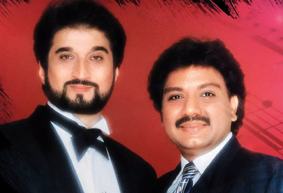 अपनी जवानी के दिनों में नदीम सैफी (बाएं) अपने पार्टनर श्रवण राठौड़ के साथ.