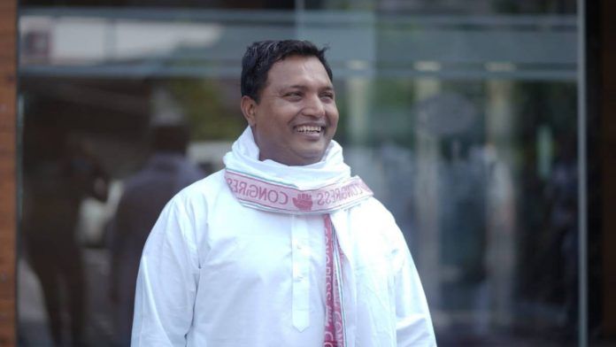 इंडियन यूथ कांग्रेस के अध्यक्ष श्रीनिवास बीवाई. (फोटो उनके ट्विटर से)