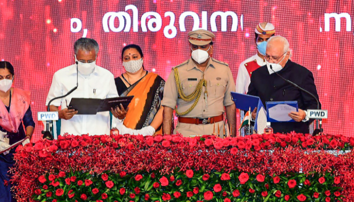 P Vijayan Oath Taking