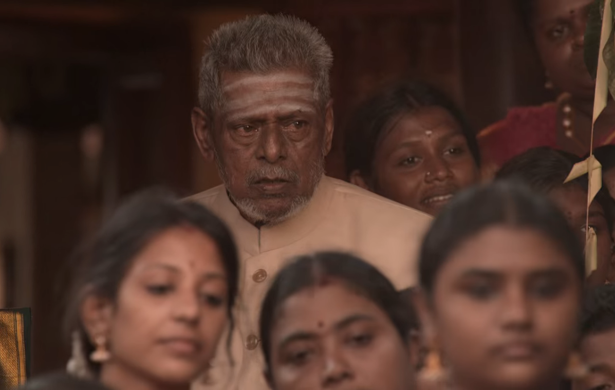 वीभत्स रस की कहानी 'पायसम' के एक सीन में एक्टर डेल्दी गणेश. इस फिल्म को वसंत साई ने डायरेक्ट किया है. 