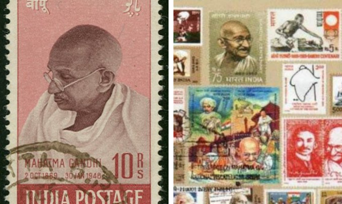 महात्मा गांधी की तस्वीर वाला डाक टिकट
