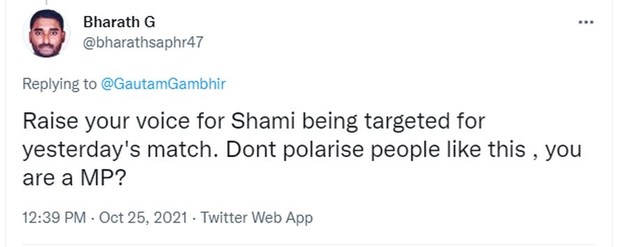 Gambhir Twitter Reaction2