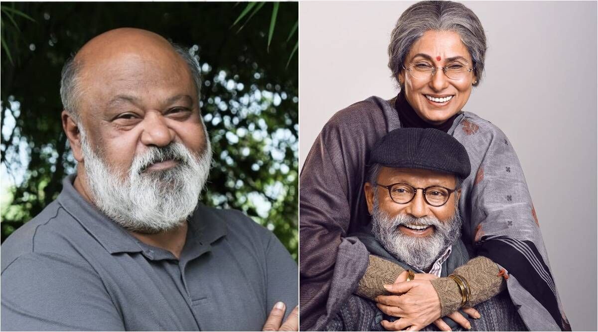 फिल्म 'जब खुली किताब' के डायरेक्टर सौरभ शुक्ला और दूसरी तरफ उनकी फिल्म के लीडिंग एक्टर्स पंकज कपूर और डिंपल कपाड़िया.