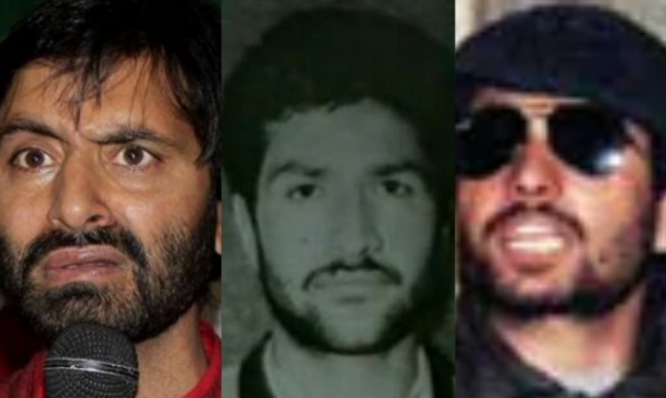 यासीन मलिक, अशफ़ाक वानी और जावेद मीर (फोटो सोर्स -आज तक और wikimedia ) यासीन मलिक, अशफ़ाक वानी और जावेद मीर (फोटो सोर्स -आज तक और wikimedia )