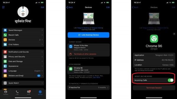 टेलीग्राम का फोन , लैपटॉप और टैबलेट के लिए ऐप है