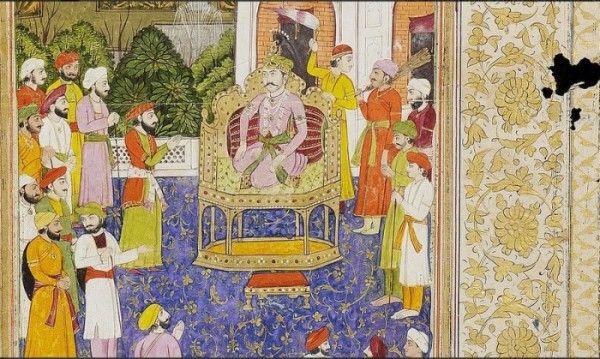 अकबर की ताजपोशी(photo Source Twitter)