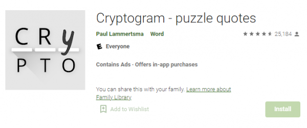 Cryptogram Cryptogram