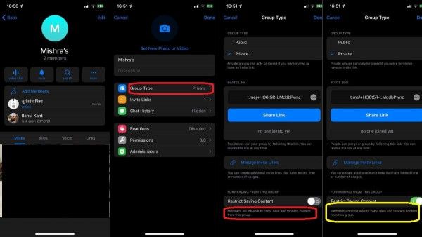 Restrict Message Forwarding