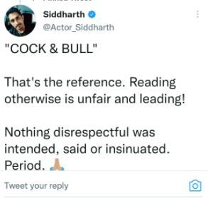 Siddharth Clarification