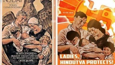 महिलाओं को अधिक बच्चे पैदा करने की हिदायत देते हुए Trads द्वारा पोस्ट किया जाना वाला पोस्टर, जो नाजी विचारधारा पर आधारित है. महिलाओं को अधिक बच्चे पैदा करने की हिदायत देते हुए Trads द्वारा पोस्ट किया जाना वाला पोस्टर, जो नाजी विचारधारा पर आधारित है.