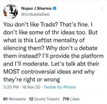 नुपुर शर्मा का ट्वीट- 2 Trad 6