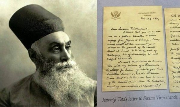 जमशेदज़ी टाटा और स्वामी विवेकानंद को लिखा उनका पत्र (तस्वीर: Tata.com) Untitled Design (3)