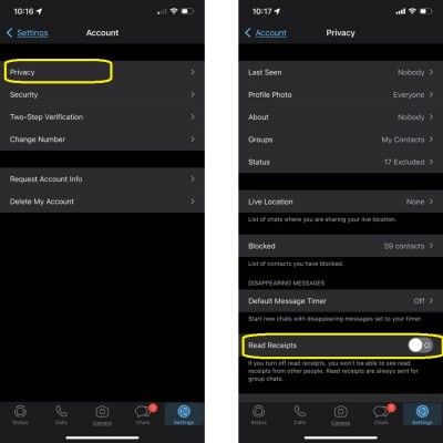Whatsapp रीड रिसीट Whatsapp रीड रिसीट