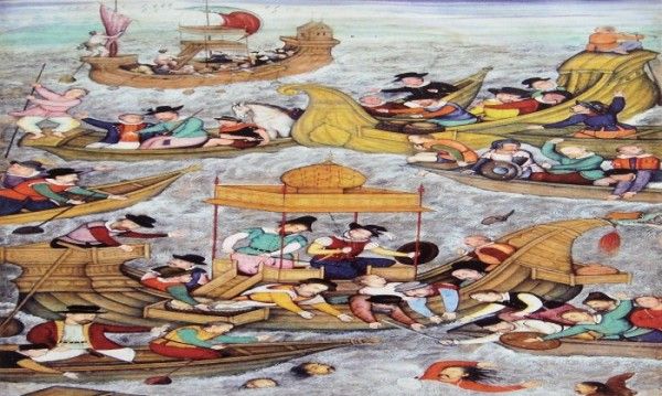 पुर्तगालियों द्वारा बहादुर शाह की हत्या (फोटो सोर्स- Wikimedia)