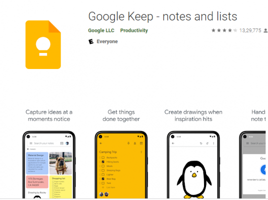 Google Keep Notes Google Keep Notes