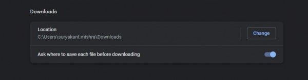 Downloads Folder Location