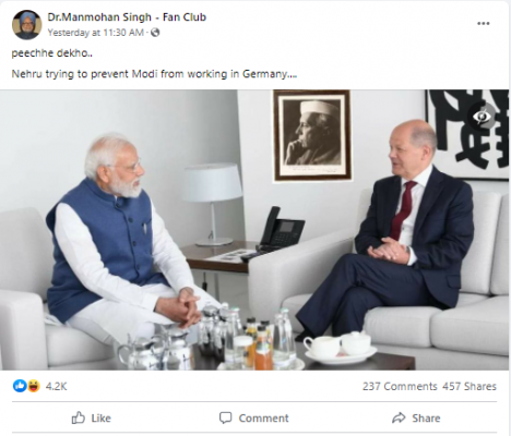 fb post modi 