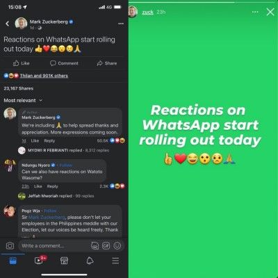 Mark Zuckerberg On Facebook And Insta