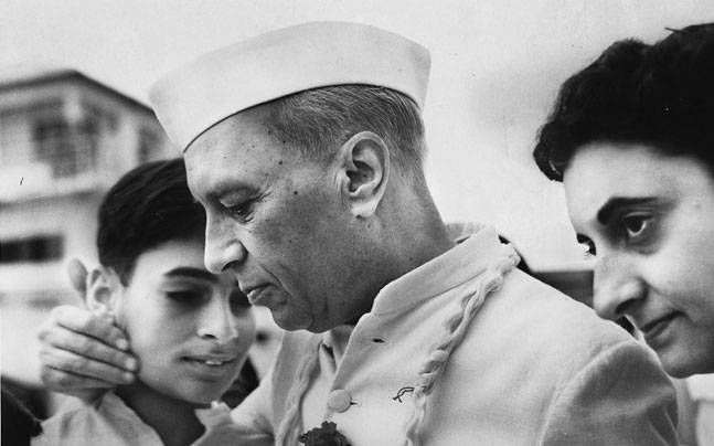 Nehru with Indira