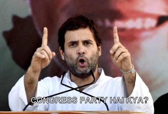 Rahul Gandhi at rally