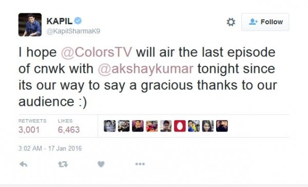 kapil sharma tweet